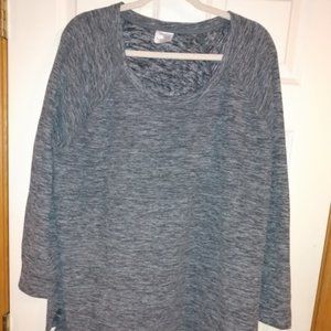 Danskin: Gray pullover Polyester long sleeve top